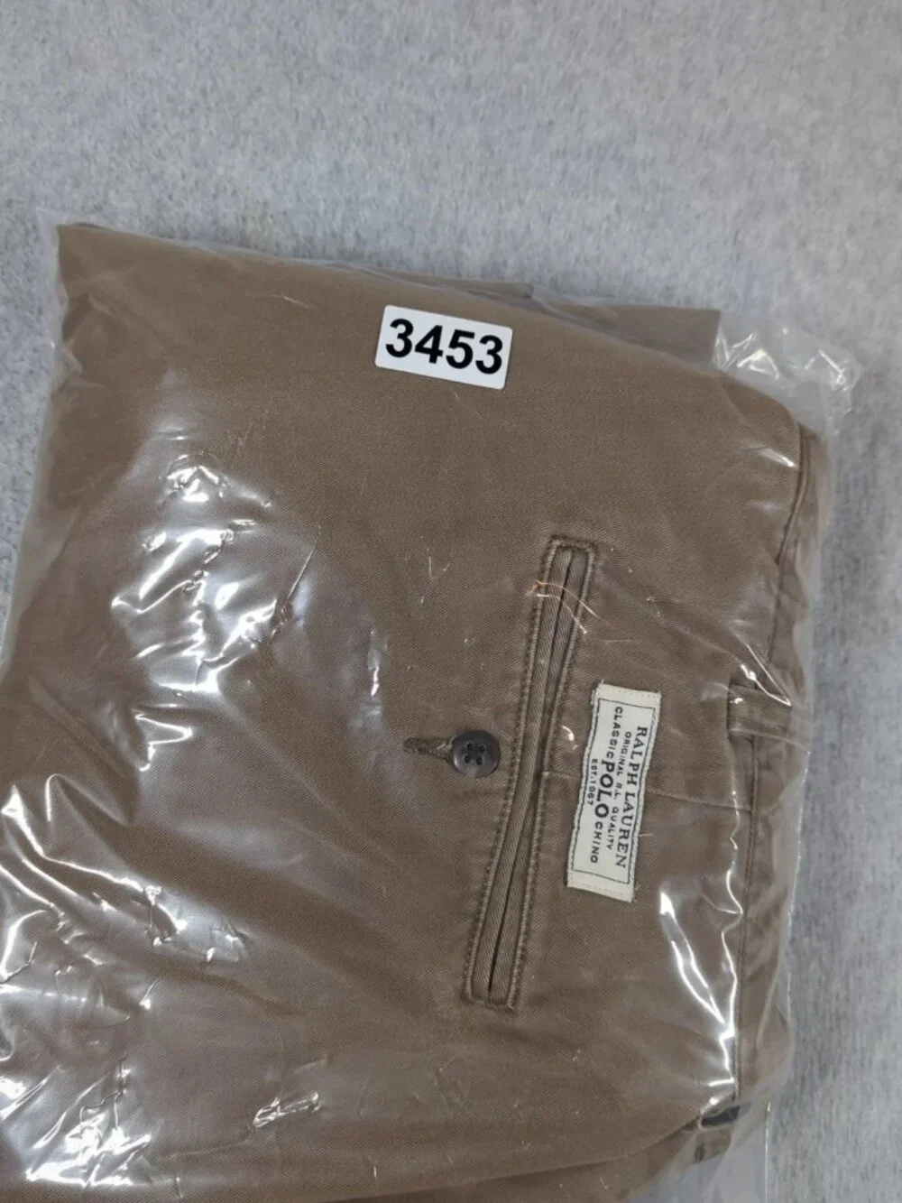 Polo Ralph Lauren Hammond Pants Men's 36x30 (Actual 35x29) Brown Pleated Cuffed